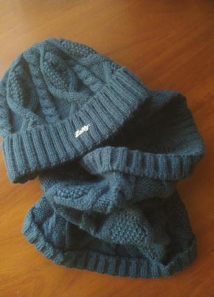 Набор, шапка+снуд, хомут в идеальном состоянии