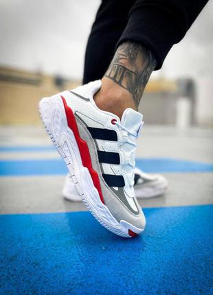 Кроссовки adidas niteball "white/blue/red"