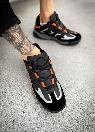 Кроссовки adidas niteball "black/orange "7 фото