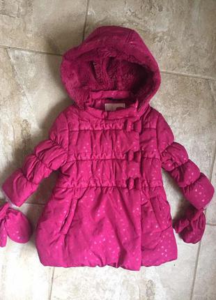 Куртка с рукавичками, еврозима, 1,5-2 года