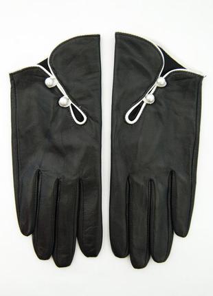 Перчатки женские кожаные