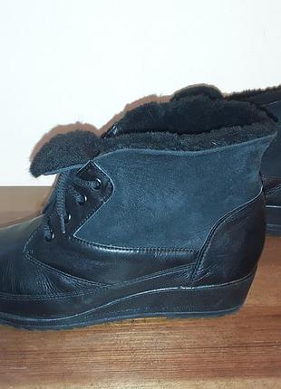 Ботинки кожа , натуральная овчина