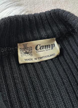 Женская шерстяная теплая кофта на молнии camp creations tricot швейцария7 фото