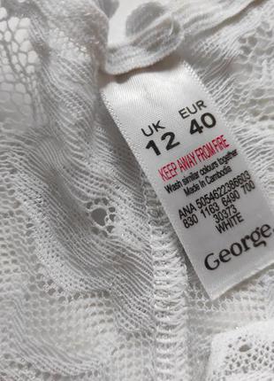 George женские трусики бразильяны белые шорты кружевные труси трусы шорти секси эротик кружево мереживо фирменные9 фото