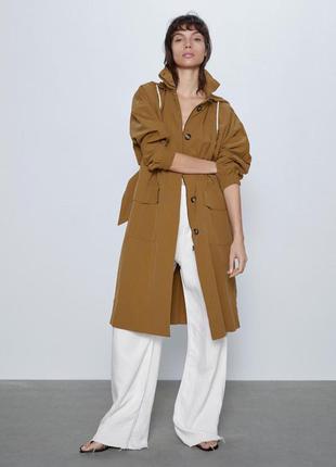 Тренч плащ zara
