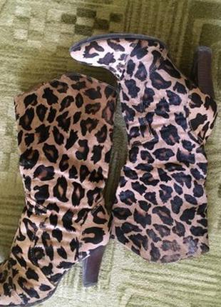 Ботинки сапоги леопард 39 зимние тренд 2021