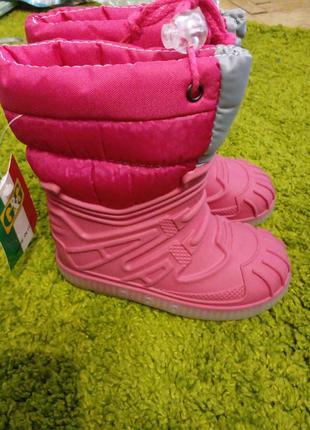 Гумові чоботи зимові утеплені для дівчинки g&g 25р