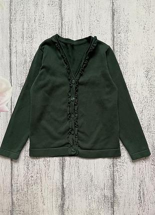 Крутая кофта кардиган с рюшами george 5-6лет