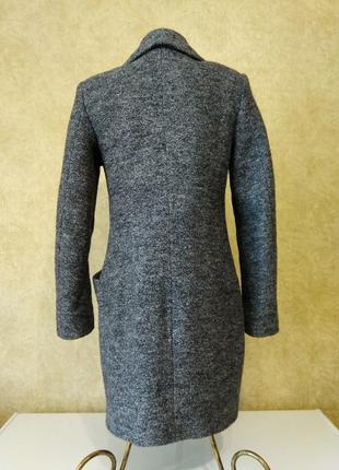 Зимнее пальто, теплое пальто на зиму, шерстяное пальто, пальто из шерсти с натуральным воротником6 фото