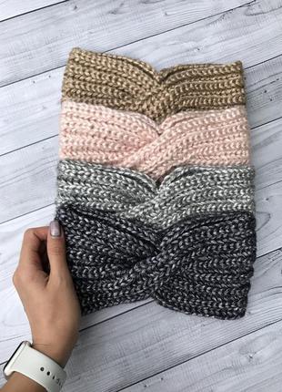 Пов’язка чалма тюрбан блискуча шимер првязочка шапка узел чалма