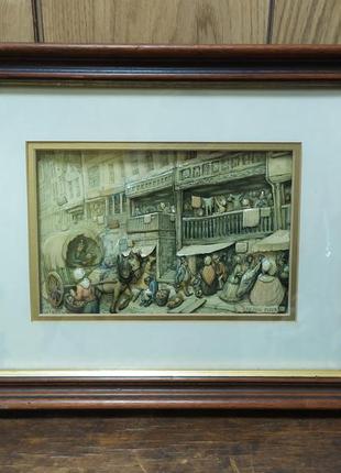 Об'ємна 3d картина. anton pieck. 38х31см