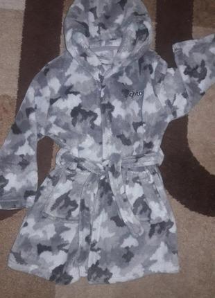 Махровый халат на мальчика 4-5 лет2 фото