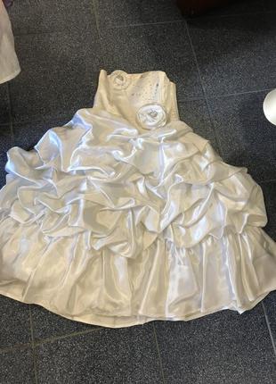 Дитяча біла сукня1 фото