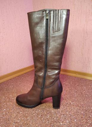 "шкіряні зимові чоботи caprice_9-26508-213 фото