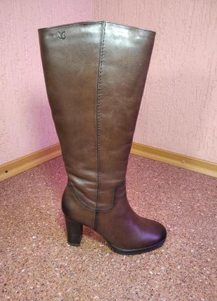 "шкіряні зимові чоботи caprice_9-26508-212 фото