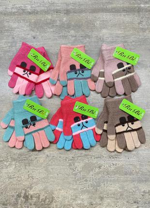 Шерсть перчатки варежки рукавицы для девочек зима осень10 фото