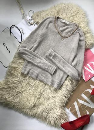Zara базовий світлий светр з вовною2 фото