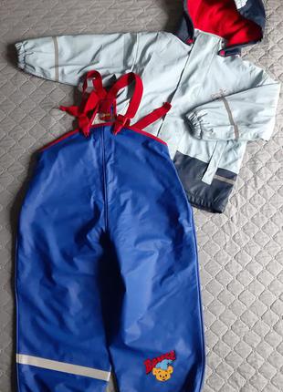 Дощовик комбінезон непромокальний грязепруф костюм проти дощу куртка напівкомбінезон комплект1 фото