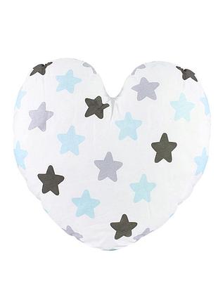 Біла подушка в зірочку біла подушка