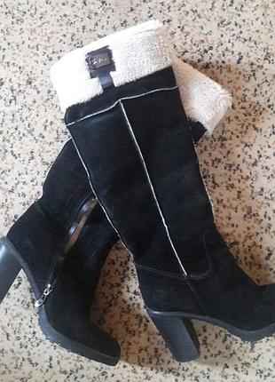 Чоботи замша