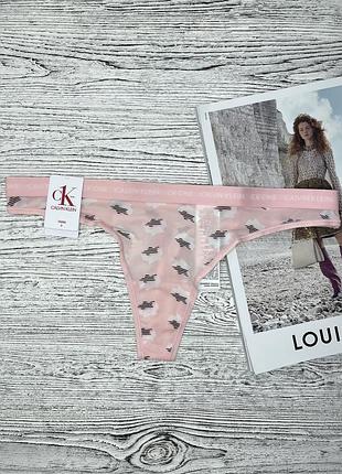 Calvin klein трусики микро стринги розовые оригинал / кельвин кляйн