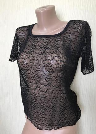 Жіноча ажурна футболка