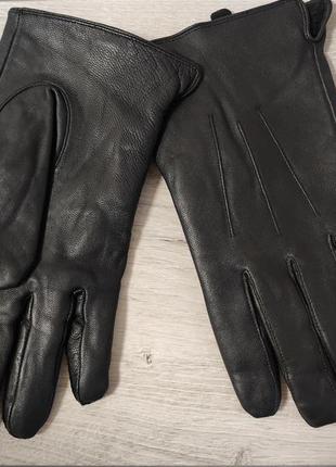 Шикарні чоловічі шкіряні рукавички greenwood розмір l - xl2 фото