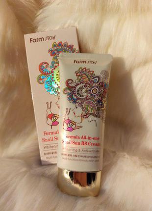 Вв крем farmstay formula all-in-one snail sun bbcream1 фото