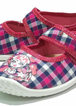 Польські тапочки капчики для дівчинки дівчини равекс raweks в садок karolina 90 р. 26