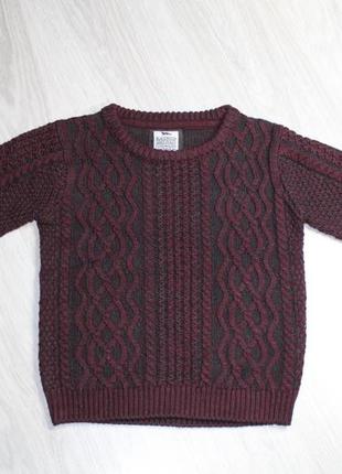 Зимний бордовый свитер, кофта на мальчика, размер 122 см возраст 6-7 лет, rebbel4 фото