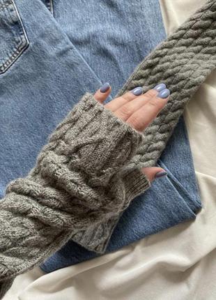 Рукавички без пальців yves saint laurent перчатки без пальцев