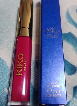 Жидкая матовая помада kiko milano07