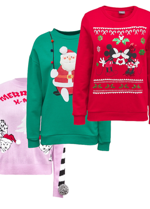 Різдвяні светри і толстовки, класні малюнки, багато розмірів