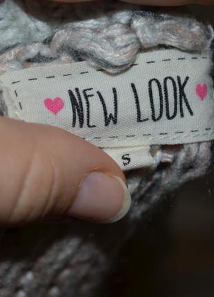 S женский фирменный свитер джемпер крупной вязки кольчуга new look4 фото