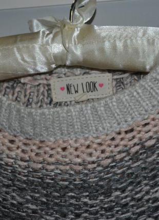 S женский фирменный свитер джемпер крупной вязки кольчуга new look3 фото