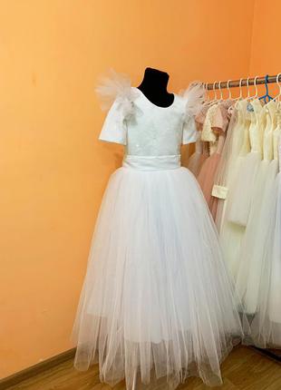 Нарядное платье снежинка