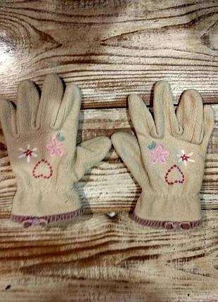 Теплі флісові рукавички