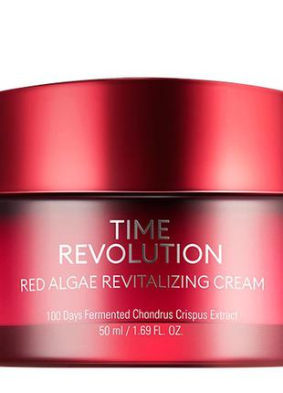 Интенсивный лифтинг-крем для лица missha time revolution red algae revitalizing cream