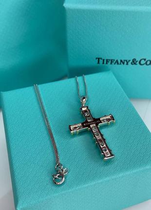 Брендовая подвеска с кулоном серебро 925 с цирконием