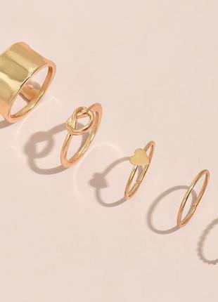 В наявності набір оригінальних кілець 4шт fashion jewelry,колечка під золото3 фото