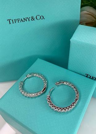 Серьги серебро 925 пробы с цирконием