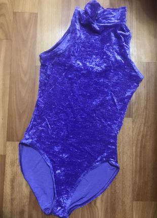 Оксамитовий купальник трико для гімнастики starlite англія, розмір 3а