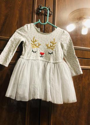 Гарне новорічне платтячко для вашої принцески.