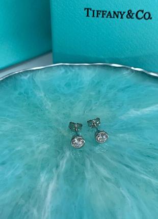 Серьги серебро 925 пробы с цирконом