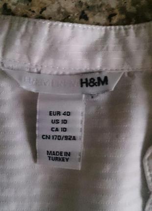 Белая блуза h&m3 фото