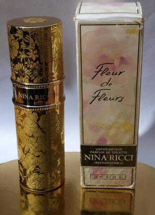 Fleur de fleurs nina ricci флакон 100 мл оригинал.винтаж4 фото