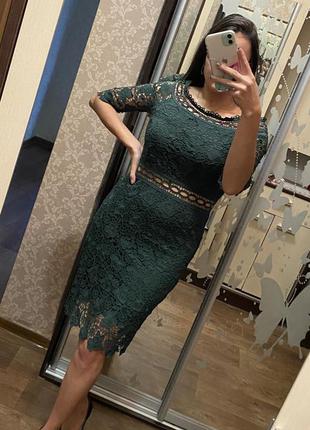 Нарядное вечернее платье кружевное