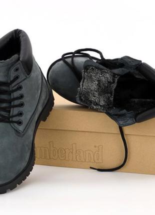 Черевики зимние с мехом gray ботинки6 фото