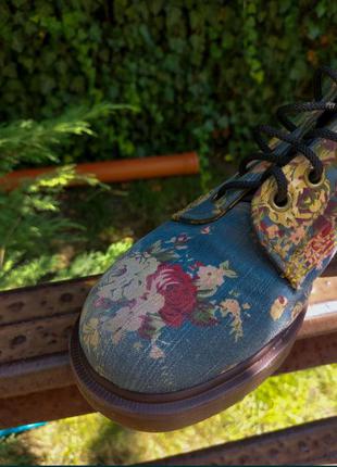 Dr. martens 1460 floral boots3 фото