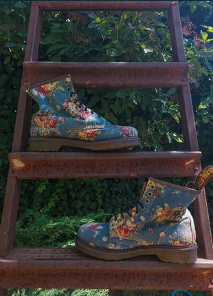 Dr. martens 1460 floral boots2 фото